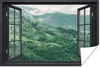 MuchoWow® Poster Aussicht - Berg - Baum 90x60 cm - Produktbild-Vorschau 1