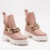 Rosa Damenstiefel mit Kette Tenkay - Footwear, Größe 39 Produktbild-Vorschau 6
