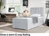 MEBLINI Boxspringbett mit Bettkasten - Gepolstert Produktbild-Vorschau 4