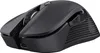 A black wireless mouse is shown from a side angle against a white background. Produktbild-Vorschau
