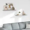vidaXL Étagères flottantes 2 pcs. Gris béton 80x23,5x3,8 cm Voir les images du produit 2