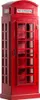 Vitrine rote Telefonzelle London Style Barschrank Produktbild-Vorschau 1