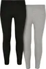 UCK605A - Girls Jersey Leggings 2-Pack black/grey 110/116 Produktbild-Vorschau 10