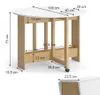 Stół do jadalni Vicco Rondo Gold power dąb/biały 100 x 100 Podgląd zdjęcia produktu 7