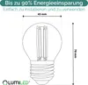 LUMILED LED 6er Set Golfball Lampe P45 E27 Ultraeffizient  Produktbild-Vorschau 7