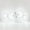 LED Deckenleuchte Modern Weiß Ø88cm, 4-Ring Designer Produktbild-Vorschau 7