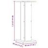 Support pour plantes 2 pcs. Blanc 30x30x80 cm Bois Voir les images du produit 7