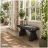 Gartenbank Daphne 100 cm aus Kunststein & recyceltem Produktbild-Vorschau 5