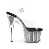 ADORE-708SRS Damen Sandale von Pleaser, Transparent Schwarz Produktbild-Vorschau 5