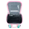 The inside of an open pink backpack with multiple compartments and pockets. Náhľad obrázku produktu