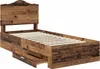 vidaXL Bettrahmen mit Kopfteil Altholz 100 x 200 cm Produktbild-Vorschau 5