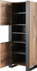Vitrine Vitrinenschrank  WOOD eiche wotan / anthrazit Produktbild-Vorschau 3