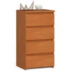 Kommode 40 cm 4 Schubladen Wohnzimmer Schrank B40 x H74 x Produktbild-Vorschau 1