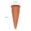 A terracotta watering spike with dimensions indicated. Produktbild-Vorschau