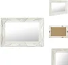 vidaXL Wandspiegel im Barock-Stil 60x40 cm Weiß -  Spiegel Produktbild-Vorschau 1