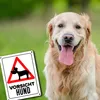 Vorsicht Hund Metallschild in 15x20 cm mit Hunde Silhouette Produktbild-Vorschau 5