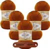5 x ALIZE Diva 234 tobacco mit Label Produktbild-Vorschau 1