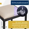 FERRO Barhocker 64 cm Ecru – Moderner Metall Barstuhl ohne Produktbild-Vorschau 3