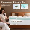 NicePlus 2-in-1 Topper, 180x200X10cm, 5-Zonen Memory Foam + Produktbild-Vorschau 8