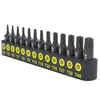 Torx Bit Schraubendreher Set T4-T40 Steckschlüssel 1/4" Produktbild-Vorschau 2
