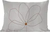 MuchoWow® Outdoor Kissen - Blume - Strichzeichnung - Natur Produktbild-Vorschau 1