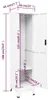 vidaXL skříňka bílá 38x45x180 cm ocel Náhled obrázku produktu 7
