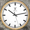 Holzwerk GOLDBERG (FUNK) moderne Bahnhof Holz Funk Wanduhr, Produktbild-Vorschau 5