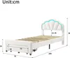 ProximaX Polsterbett 90x200cm mit Schubladen, Einzelbett Produktbild-Vorschau 7