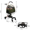 2 in 1 Hundebuggy Hundebox Faltbar Katzenbuggy mit Produktbild-Vorschau 2