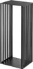 A black metal log holder with vertical slats. Náhled obrázku produktu