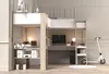 Lit d'angle double avec espace de rangement & bureau - 2 x Voir les images du produit 27