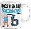 6. Geburtstag Geschenk Tasse Becher Jungs Dab Produktbild-Vorschau 1