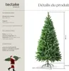 Sapin de Noël artificiel moulé par injection avec support Voir les images du produit 6