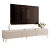 IDOHOME-Geriffeltes TV-Lowboard SELIA 200 cm mit goldener Produktbild-Vorschau 9