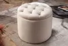 Hocker MODERN BAROCK 50cm champagner Samt Aufbewahrungkorb Produktbild-Vorschau 3