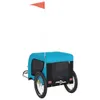 vidaXL Fahrradanhänger Hunde Blau und Schwarz Oxford-Gewebe Produktbild-Vorschau 7