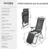 2 chaises de jardin pliantes en aluminium avec appui-tête Voir les images du produit 6