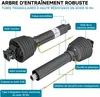Albero cardanico T8 1500-1650mm 1240Nm 540rpm, albero Anteprima dell’immagine prodotto 4