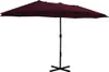 vidaXL Ombrellone con palo in alluminio 460x270 cm Rosso Anteprima dell’immagine prodotto 1