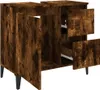 vidaXL Koupelnová skříňka Smoked Oak 65x33x60 cm Materiál Náhled obrázku produktu 6