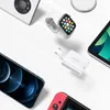 A collection of electronic devices including a smartphone, smartwatch, tablet, game console, and a USB charger, arranged on a white surface. Náhled obrázku produktu