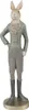 Clayre & Eef Figur Kaninchen 20 cm Beige Grün Polyresin Produktbild-Vorschau 1