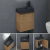 doporro Badezimmerschrank Badmöbel-Set in Kerneiche Produktbild-Vorschau 2