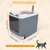Kočičí toaleta se lžící, s vyjímatelnou miskou z nerezové Náhled obrázku produktu 2