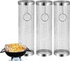 3er Set Zylindrischer Grillkorb Rund aus Edelstahl mit 1x Produktbild-Vorschau 1