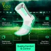 LUX Fußball-Grip-Socken – Wadenlang – Weiß – Produktbild-Vorschau 3