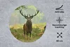 MuchoWow® Mauspad Mousepad Rothirsch - Natur - Grün 30x30 Produktbild-Vorschau 2