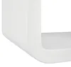 Modernes Wandregal-Set CURVE, 3-teilig, aus weißem MDF, je Produktbild-Vorschau 2