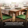 Lavea® Sitzkissen 40x40 cm - 8er Set,  mit Stoffbändern – Produktbild-Vorschau 5