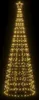 vidaXL Albero di Natale a LED con punte a terra 570 LED Anteprima dell’immagine prodotto 3